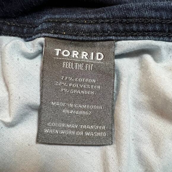 Torrid High Rise Luxe Slim Boot Cut Stretch Jeans Size 24S Western Casual Boho - Picture 7 of 10